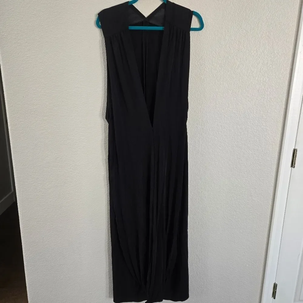 Chanel Black Sleeveless Dress Gown Size 48